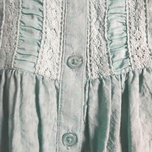 Free People Romance peplum tank teal size M - Picture 6 of 8